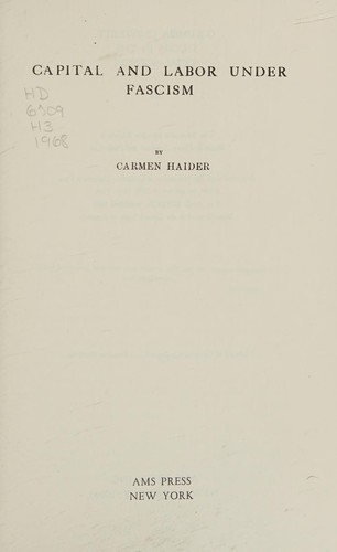 Capital and labor under fascism