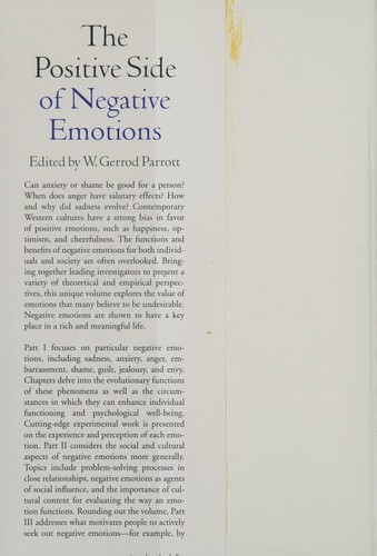 Positive Side of Negative Emotions