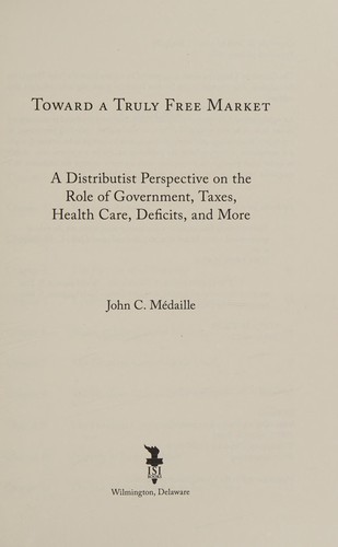 Toward a truly free market