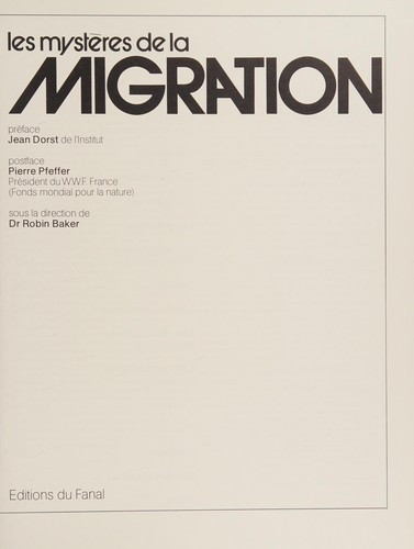 Les mystères de la migration
