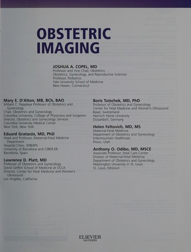 Obstetric imaging