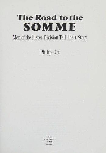 The road to the Somme