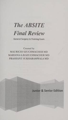 The ABSITE Final Review