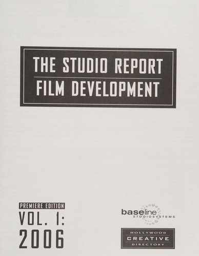 The Studio Report Film Delelopment Vol 1 2006