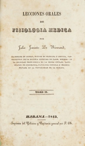 Lecciones orales de fisiología médica
