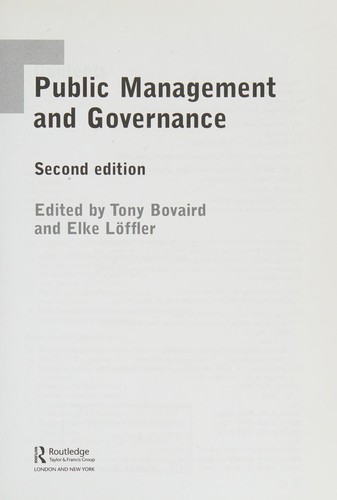 Public Management and Governance