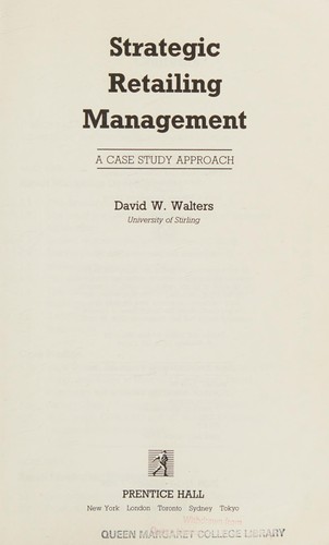 Strategic retailing management