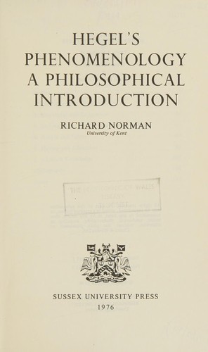 Hegel's Phenomenology
