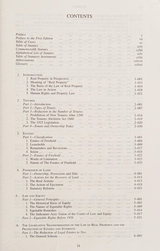 The law of real property