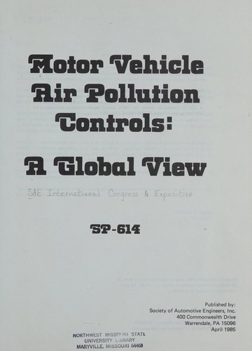 Motor vehicle air pollution controls