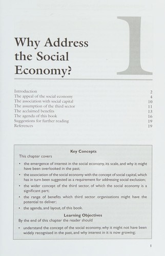 Understanding the social economy, social capital, and the third sector