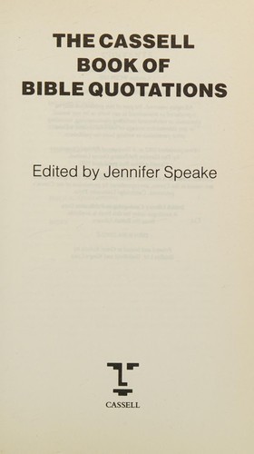 The Cassell Book of Bible Quotations