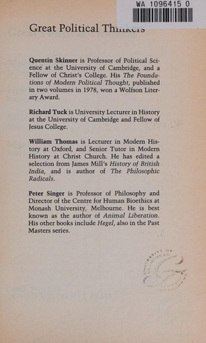 Great political thinkers