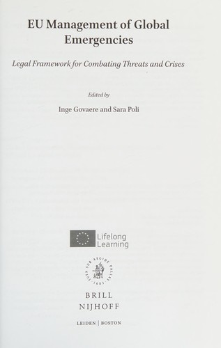 EU management of global emergencies