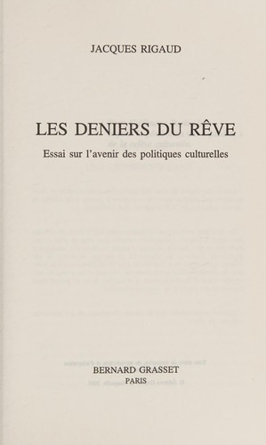 Les deniers du rêve