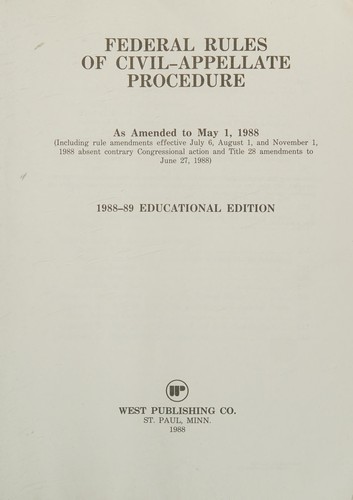 Federal rules of civil-appellate procedure