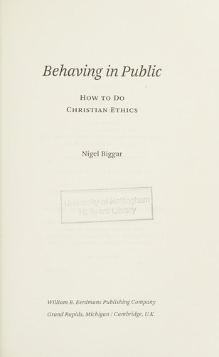 Behaving in public