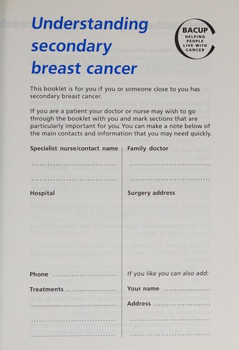 Understanding Secondary Breast Cancer