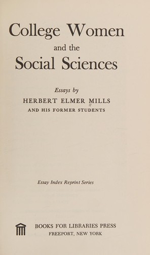 College women and the social sciences
