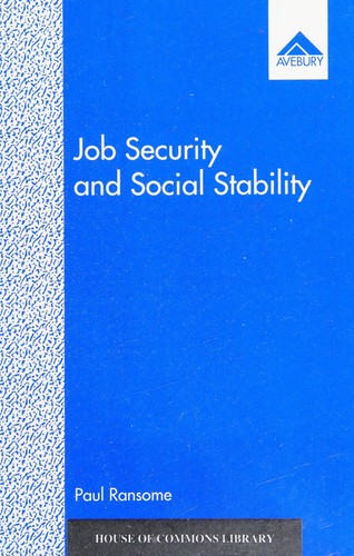 Job security and social stability