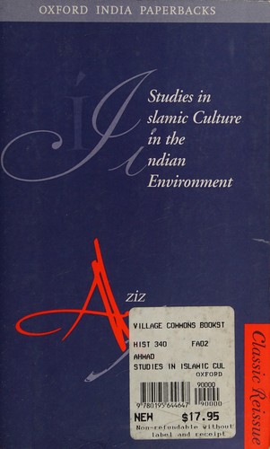 Studies in Islamic culture in the Indian environment