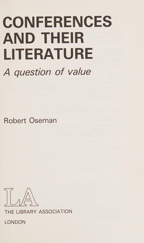 Conferences and their literature