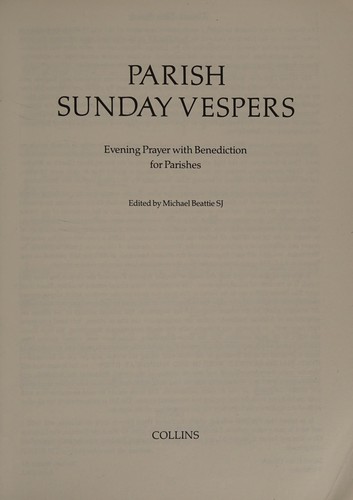 Parish Sunday Vespers