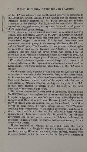 Stalinist economic strategy in practice
