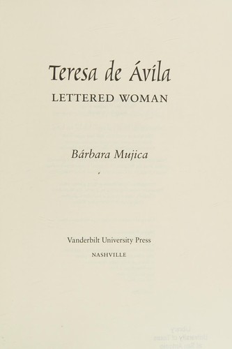 Teresa de Avila, lettered woman