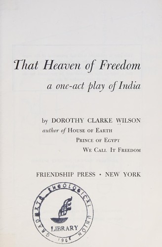 That heaven of freedom