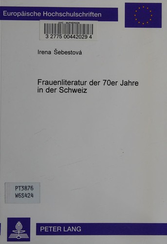 Frauenliteratur Der 70er Jahre in Der Schweiz