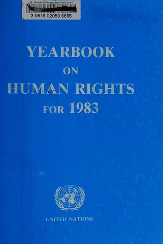 Yearbook on Human Rights for 1983 Sales No E.88.Xiv.7 (Yearbook on Human Rights)