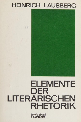 Elemente der literarischen Rhetorik