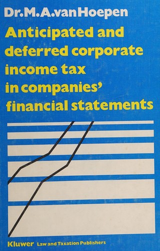 Anticipated and deferred corporate income tax in companies' financial statements