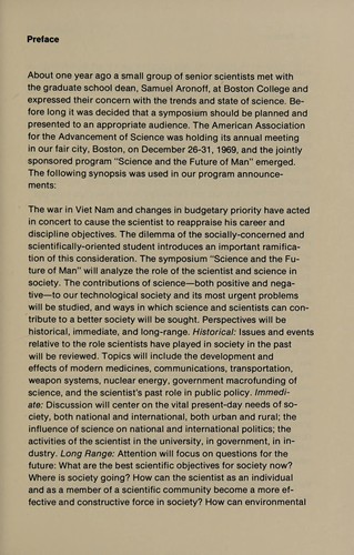 Science and the future of man