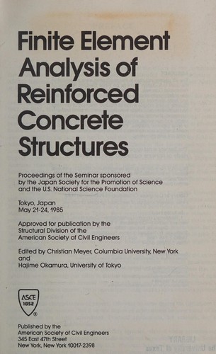 Finite element analysis of reinforced concrete structures
