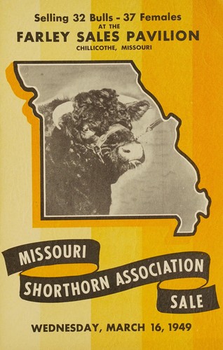Selling 32 bulls - 37 females at the Farley Sales Pavilion, Chillicothe, Missouri
