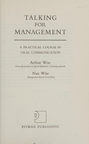 Talking for management