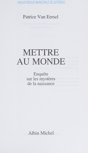 Mettre au monde