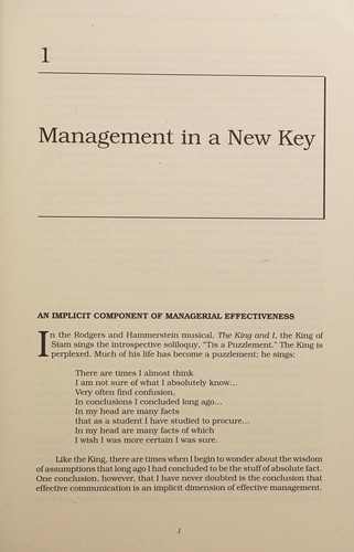 Management in a new key
