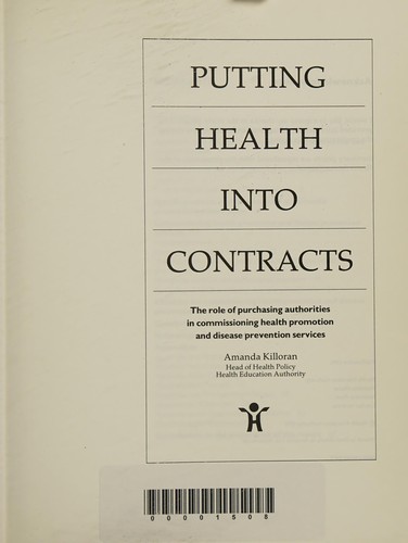 Putting health into contracts
