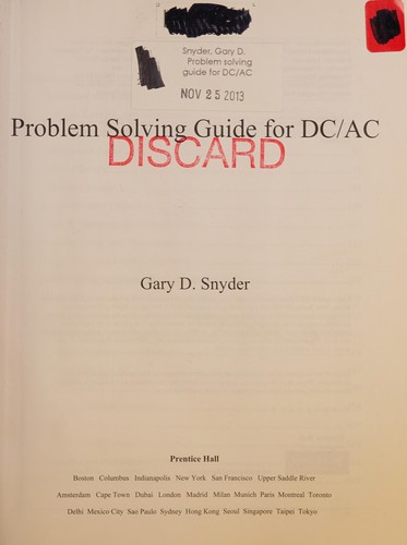 Problem solving guide for DC/AC
