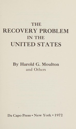 The Recovery problem in the United States
