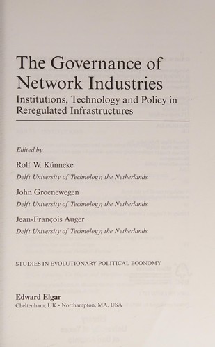 The governance of network industries