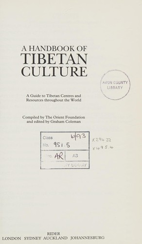 A handbook of Tibetan culture