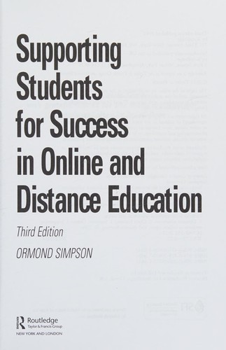 Supporting students for success in online and distance education