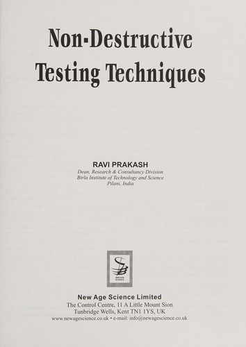 Non Destructive Testing Techniques
