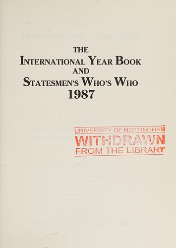 International year book and statesmen's who's who