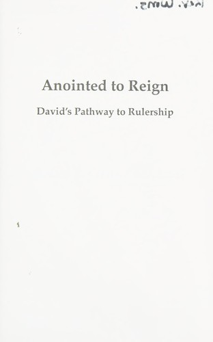 Anointed to reign