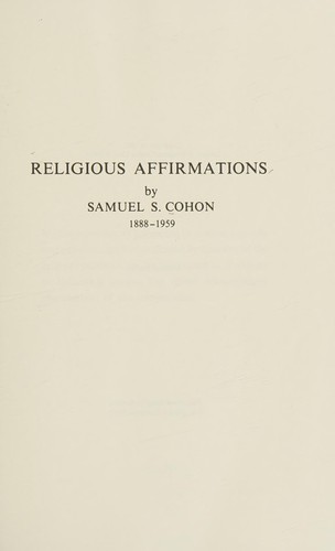 Religious affirmations